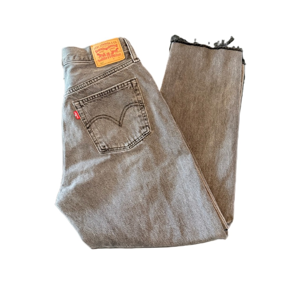 Levi’s 501 Crop Jeans Grey Wash 100% Cotton Women’s 28x26